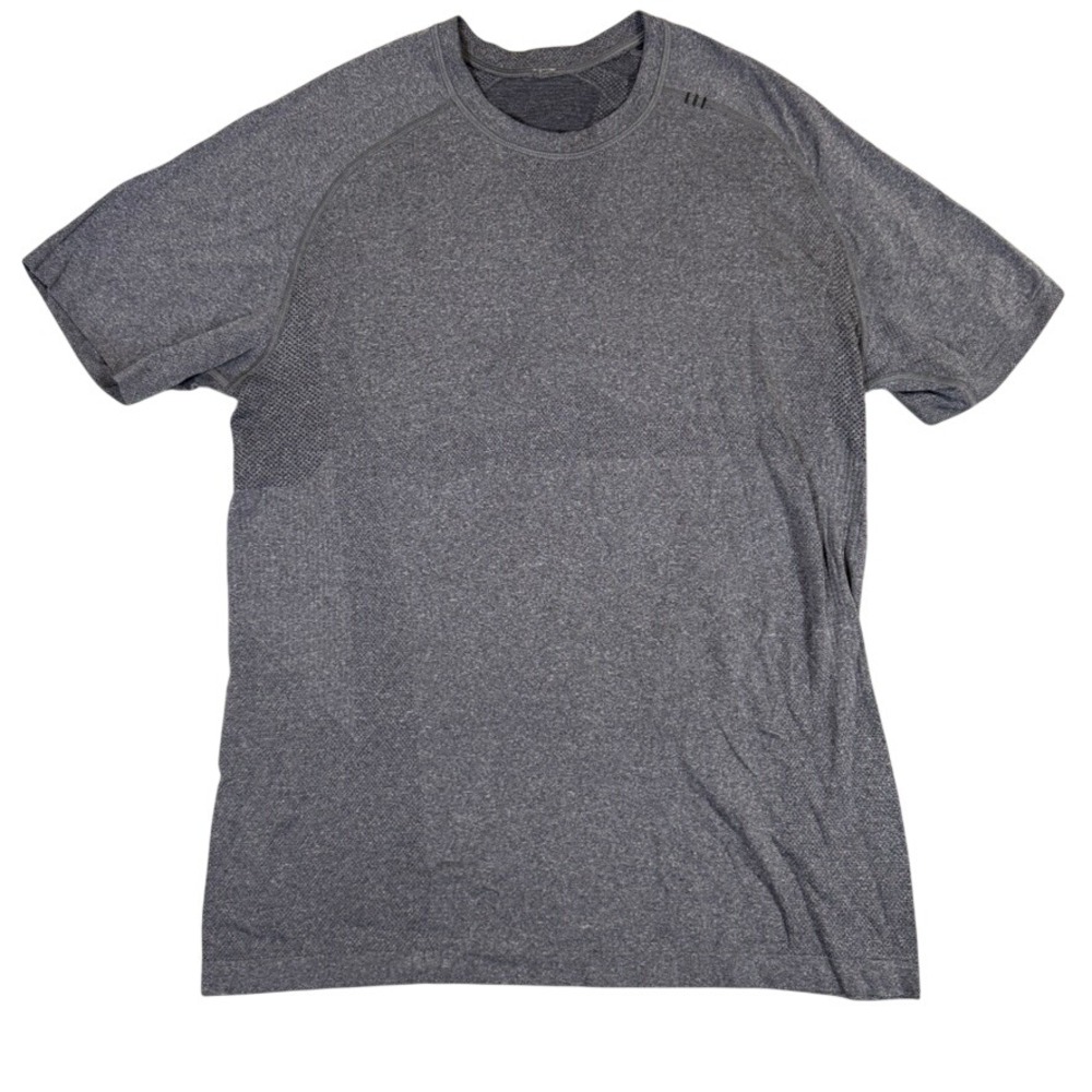 Lululemon Metal Vent Tech Short Sleeve Shirt Gray Heather Mens Training Top